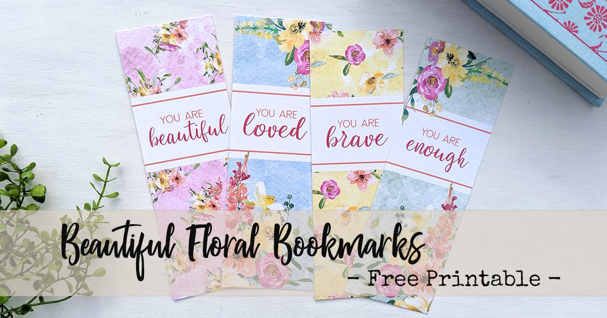 free printable floral bookmarks more like grace